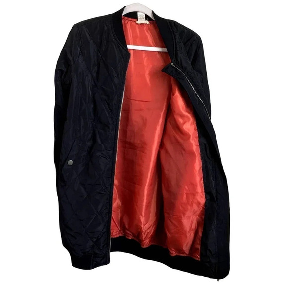 Wet Seal Womens Small Black Long Full Zipper Jacket - Picture 14 of 15